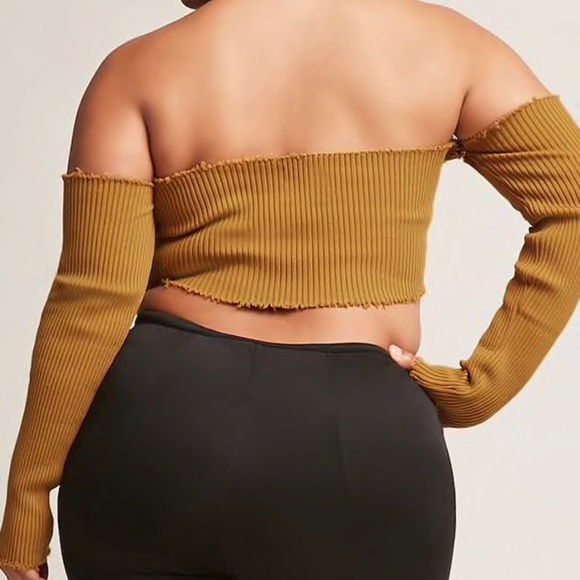 F21+ Ribbed Crop Top - Picture 4 of 4